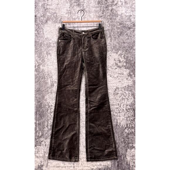 Pilcro Pants 26 Womens Anthropologie The Demilune Bootcut Mid Rise Velvet - Picture 1 of 8